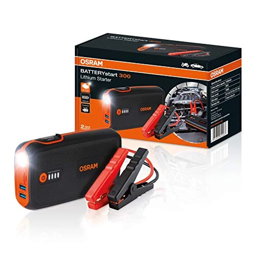 Offerta a tempo: OSRAM BATTERYstart 300, avviatore al Litio da 13.000 mAh per Veicoli con Motore a Benzina Fino a 6l e Motore Diesel da 3l - 39% da 136.34 € a 83.32 €