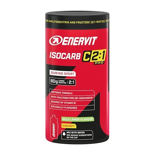 Oferta limitada: Enervit Isocarb C2:1PRO, Bebida Energética Isotónica con 60g de Carbohidratos por Porción, Para Actividades de Larga Duración y Alta Intensidad, Alta Digestibilidad, Vegano, Sabor Limón, Bote de 650g de 19.90 EUR a 14.90 EUR (ahorro 25%)