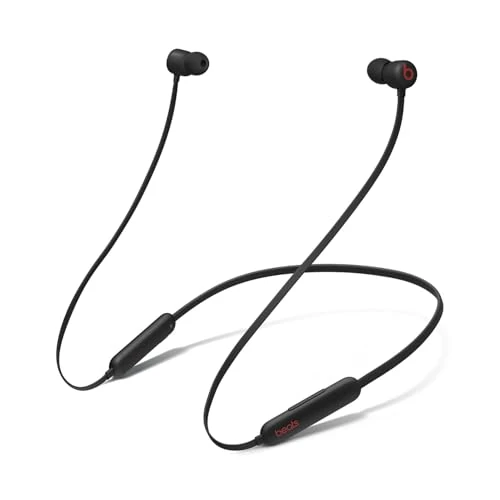 Beats Flex słuchawki douszne – chip Apple W1, magnetyczne słuchawki douszne, Bluetooth klasa 1, 12 godzin odtwarzania, bezprzewodowe – czarne