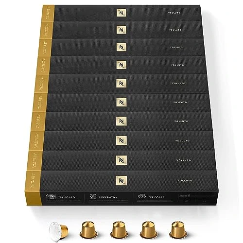 Offerta a tempo: CAPSULE NESPRESSO ORIGINALI - Volluto, 100 Capsule Nespresso, Intensità 4 su 13, Linea Original, Capsule Riciclabili Nespresso - 14% da 43.00 € a 36.95 €