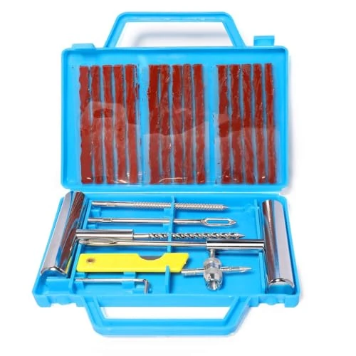 Oferta limitada: QUNNIE 22 Piezas Kits de reparación de neumáticos, Herramientas de reparación de neumáticos Pesados ​​y Juegos de reparación de neumáticos para automóviles, de 13.39 € a 13.39 € (ahorro 0.00%)