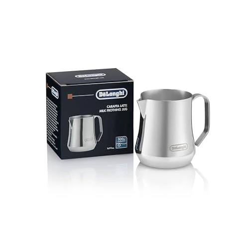 Begrenztes Angebot: De'Longhi Melkkan DLSC069, Melkkan voor Handmatig Opschuimen, Ergonomische Handgreep, Capaciteit 500 ml, Roestvrij Staal von 30.07 EUR auf 22.85 EUR (Rabatt 24%)