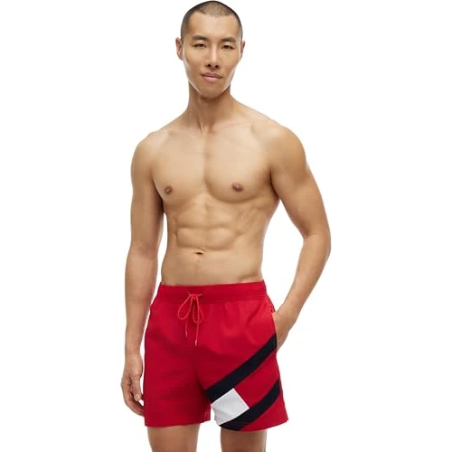 Tommy Hilfiger Herren SF MEDIUM Drawstring Badehose, Primary Red, Verschiedene Größen