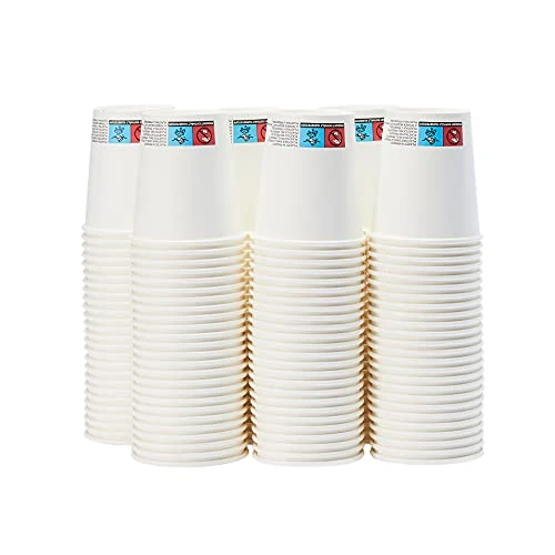 Oferta limitowana: Amazon Basics plastikowe kubki papierowe na gorące napoje, 207 ml, opakowanie 150 sztuk, białe z 61.30 zł na 61.30 zł (oszczędź 0.00%)