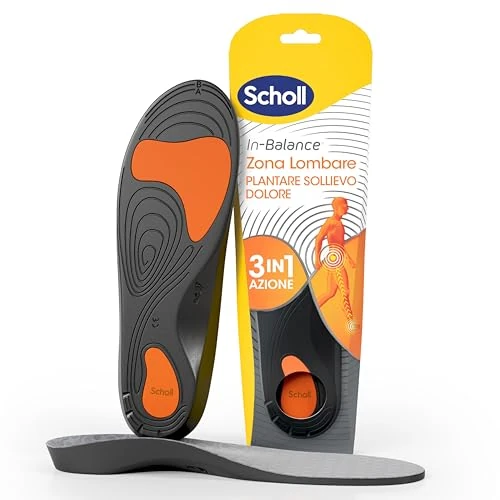 Beperkte aanbieding: Scholl In-Balance lumbale voetbed, pijnverlichting, heksenschot, inlegzolen met dubbellaagse schokabsorberende gel met flexibele ondersteuning voor de lumbale zone, maat M (40-42), 1 paar van 24.90 EUR naar 24.90 EUR (besparing 0%)