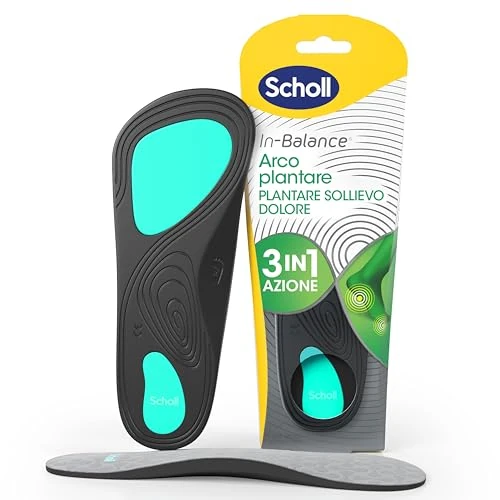 Offerta a tempo: Dr. Scholl's In-Balance Arco Plantare, Plantare Sollievo Dolore, Solette Ortopediche Piede Piatto, Plantari con Gel Ammortizzante a Doppio Strato con Supporto Flessibile, Taglia L (42.5-45), 1 Paio - 19% da 25.90 € a 20.86 €