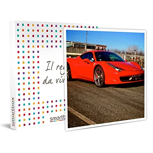 Offerta a tempo: Smartbox - Cofanetto Regalo - Ferrari 458: 5 Giri adrenalici Presso Il Circuito di Castelletto di Branduzzo - Idee Regalo Originale — 20% da 189,90 € a 151,90 €