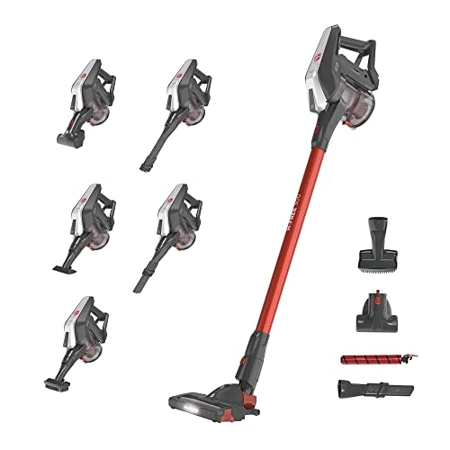 Offerta a tempo: Hoover Hf322Afp 011 39400957 Scopa Ricaricabile senza Filo, 44.4W, 80 Decibel, Grigio Ossidiana e Rosso Metallizzato - 62% da 249.90 € a 95.29 €