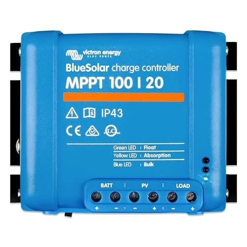 Victron Energy BlueSolar MPPT Laderegler - Solar Laderegler - 100V 20 Amp 48-Volt