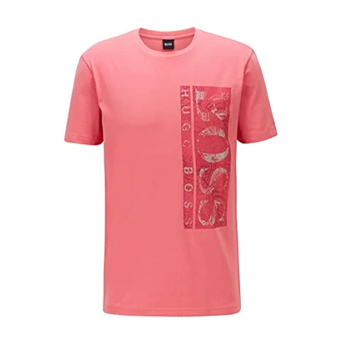 Offerta a tempo: Boss Uomo Tee 10 T-Shirt, Light/Pastel Red635, Small - 0.00% da 41.99 € a 41.99 €