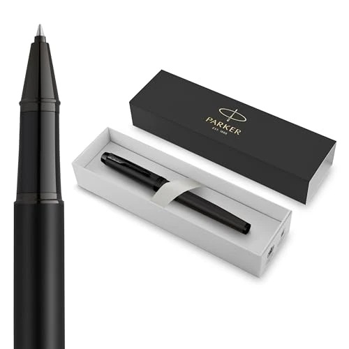 Zeitlich begrenztes Angebot: Parker IM Rollerball Tintenroller | Mattschwarz mit schwarzen Zierteilen | Feine Schreibspitze mit schwarzer Nachfüllmine | Geschenkbox von 32.21 € auf 25.39 € (21% Rabatt)