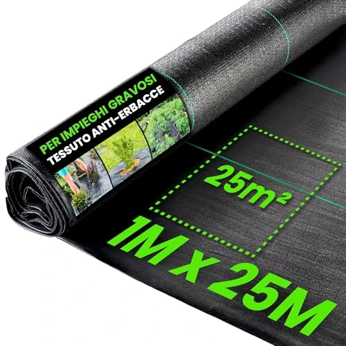 Zeitlich begrenztes Angebot: Green Thumbz Unkrautvlies Extra Stark - 1x25 m Unkrautvlies 100g/m2 - Optimales Gartenvlies, Hochbeet Folie, Unkrautfolie, Sandkastenvlies & Bodenschutzvlies zur Unkrautbekämpfung - Wasserdurchlässig von 21.99 € auf 21.99 € (0