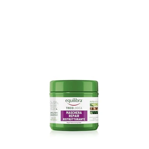 Tijdelijke aanbieding: Equilibra Haarmasker, herstructurerend haarmasker, verzorgt droog en broos haar, op basis van kokosolie, tarweproteïne, aloë vera, arganolie, plantaardige keratine, 250 ml van 7.87 € naar 7.87 € (0.00% korting)