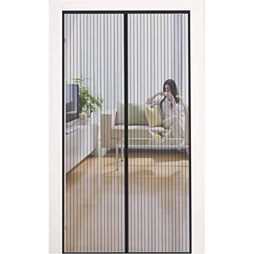 Offerta a tempo: MYCARBON Zanzariera Magnetica 100x230cm Zanzariera Porta Finestra a Calamita Resistente Traspirante Tenda Anti Mosche, Nero - 10% da 21.99 € a 19.85 €