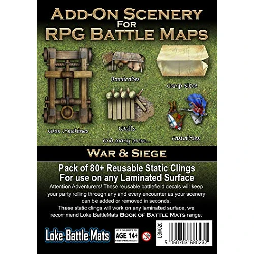 Limited-time offer: Add-On Scenery for RPG Battle Maps - War & Siege from 14.79 GBP to 14.79 GBP (save 0%)