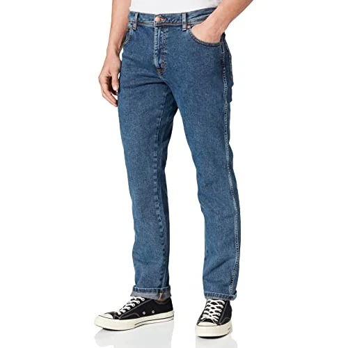 Limitiertes Angebot: Wrangler Herren Jeans Texas Slim Fit Jeanshose, Stonewash,31W / 34L von 79.95 EUR auf 47.97 EUR (Spare 40%)