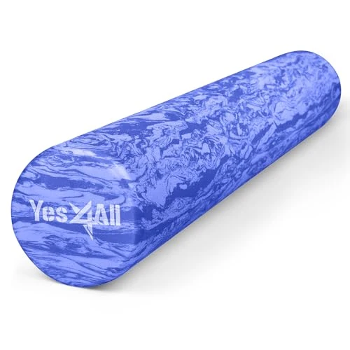 Offre limitée : Yes4All Rouleau en mousse EVA ferme pour le dos - rouleau rond pour l’exercice, le yoga et le pilates 30/45/60/90 cm, Clematis Marbled de 36.47 € à 36.47 € (0.00% de remise)