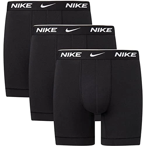 Nike Herren Everyday Cotton Stretch Trunks 3Pk, Black/Black/Black, XS