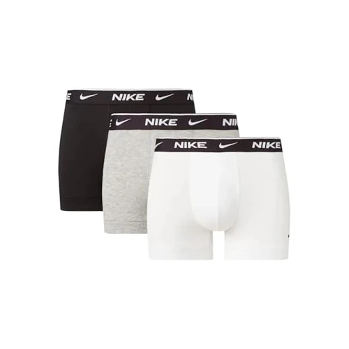 Oferta limitada: Nike 0000KE1008-MP1 Trunk Boxer Mens White/Grey Heather/Black L de 30.00 € a 30.00 € (ahorro 0.00%)