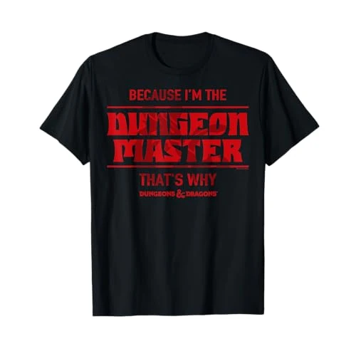 Offerta a tempo: Dungeons & Dragons Because I'm The Dungeon Master Maglietta - 16% da 19.99 € a 16.89 €