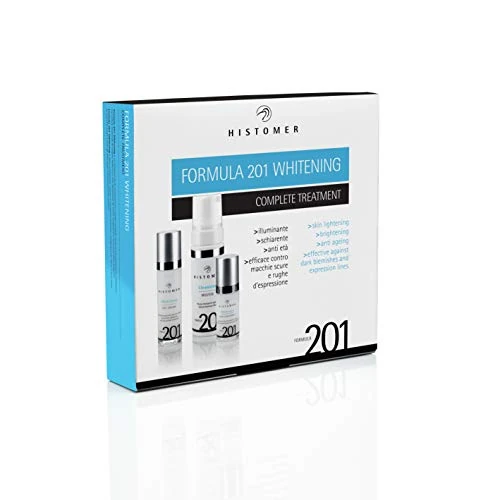Offerta a tempo: Histomer Kit Completo Schiarente Macchie Viso Antirughe Formula 201 Whitening Complete Treatment, Composto da Crema Giorno, Mousse Detergente e Crema Notte, Azione Illuminante e Antietà - 40% da 104.00 € a 62.00 €
