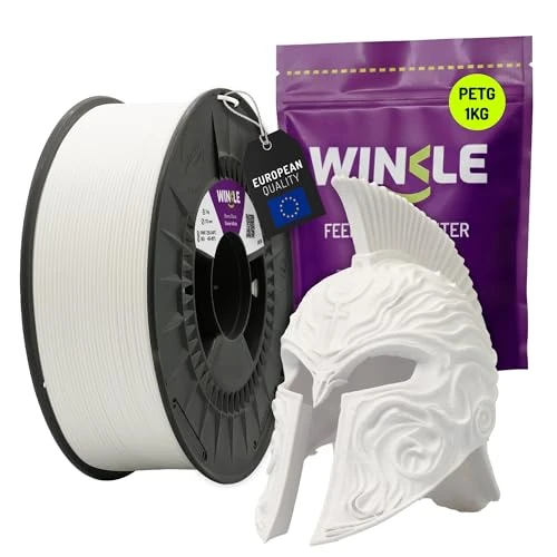 Oferta limitada: WINKLE Filamento PETG Blanco Glaciar 2.85mm 1kg, Filamento Impresora 3D de 19.83 € a 19.83 € (ahorro 0.00%)