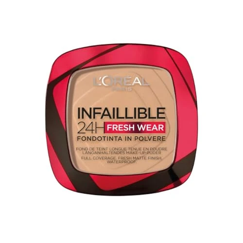 Oferta limitada: L'Oréal Paris Polvos Compactos Mate Infalible 24H, Larga Duración, Cobertura Media-Alta, Resistente al Agua, Fórmula No Comedogénica, Tono: 140 Neutral, 9 g de 14.02 € a 13.32 € (ahorro 5%)