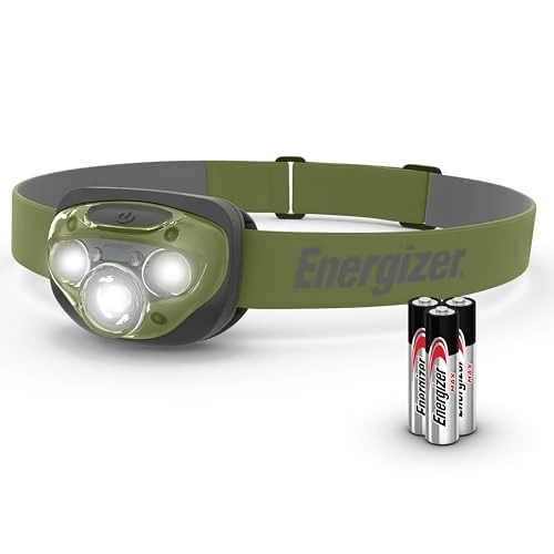 Offerta a tempo: Energizer Vision HD+ 260 Lumen Lampada Frontale LED, Super Luminosa, 7 Modi, Resistente Acqua IPX4, Lunga Portata Perfetto Campeggio Escursionismo Corsa Outdoor, Batterie Incluse, Regolabile - 11% da 14.99 € a 13.39 €