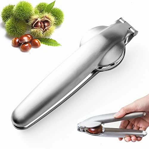 Offerta a tempo: Qinhai Taglia Castagne in Acciaio, Pinza per Castagne, Incidi Schiaccia - 0.00% da 15.99 € a 15.99 €