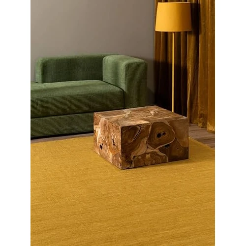 Offre limitee: RugVista Handloom Flat, Tapis, Kilims Moderne, 200 x 140 cm, Rectangulaire, Poil Ras, Salle de séjour, à Manger, Chambre, Nettoyage Sec Seulement, Certifié Care & Fair, Jaune de 168.00 EUR a 168.00 EUR (economie 0%)