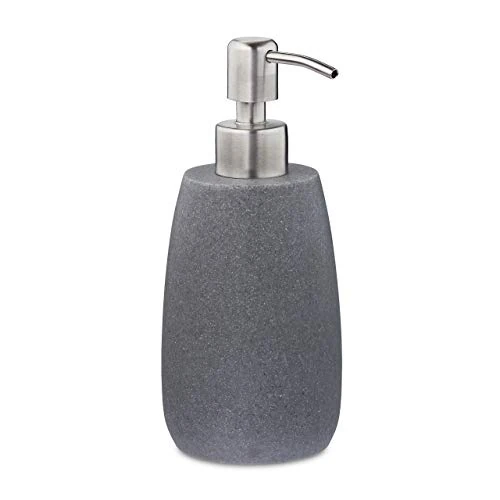 Oferta limitada: Relaxdays Dispensador Jabón, Jabonera 300 ml, Redondo, Rellenable, Baño, Cocina, Dosificador Loción, Polirresina, Gris de 23.99 EUR a 23.99 EUR (ahorro 0%)