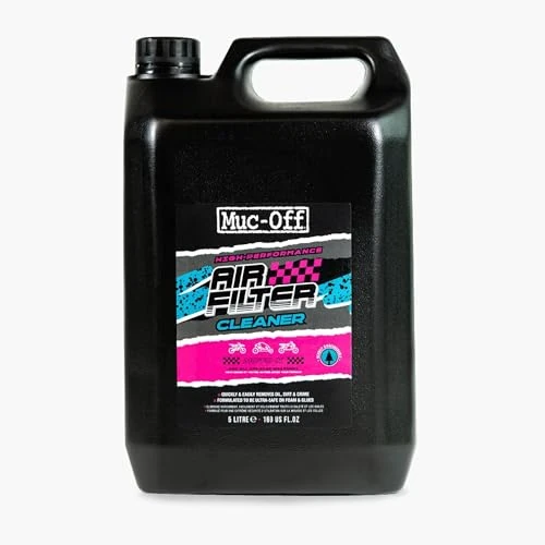 Muc-Off Air Filter Cleaner, 5 Litre - Motorcycle Cleaner and Degreaser for Foam Air Filters - Motorbike Cleaner for Motocross, MX, Dirt Bikes