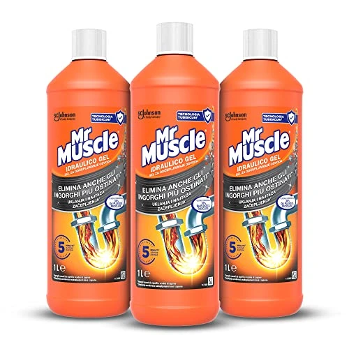 Offre limitée : Mr Muscle Hidráulico Gel, Desgorgante para tubos y desagües, seguro para tubos, tamaño de repuesto de 3 unidades de 1000 ml de 23.00 EUR à 23.00 EUR (remise 0%)