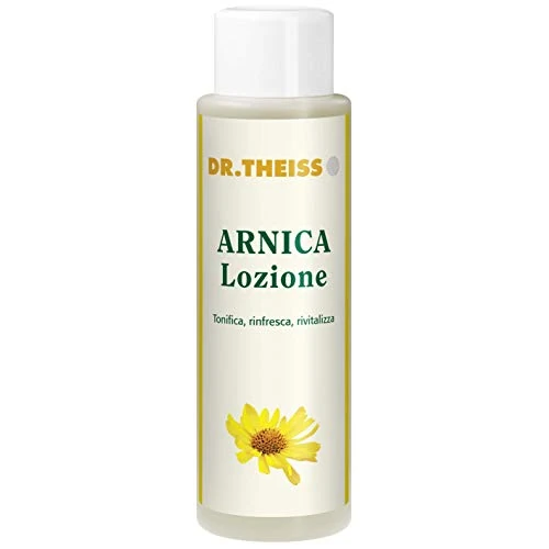 Dr. Theiss Arnica Lotion - Harmonica pour chevaux à usage humain 250 ml - Extrait Arnica Montana pour le corps et la peau de Bras, jambes et chevilles, avec huile de romarin, sauve, pin Mugo et Menthol