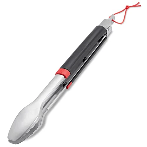 Oferta limitowana: Weber Szczypce do Grilla (40cm), wykonane z stali nierdzewnej, z wygodną rączką i praktycznym systemem zamykania, nadają się do mycia w zmywarce, z pętlą do zawieszenia - Czarny (6317) z 46.61 zł na 46.61 zł (oszczędź 0.00%)