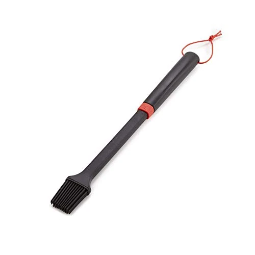 Zeitlich begrenztes Angebot: Weber Grillpinsel (40cm), ideal zum einpinseln mit Marinaden, oder zum Einölen des Grillguts, mit Silikonborsten, spülmaschinenfest für einfache Reinigung, mit Schlaufe zum Aufhängen - Schwarz (6319) von 11.99 € auf 10.39 € (1