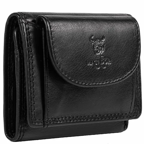 Offre limitée : MATADOR Porte-Monnaie Homme Cuir #GENÈVE Petit Portefeuille avec Noble Boîte Cadeau, Luxe Porte Carte RFID Homme, Petit Portefeuille Homme avec de Nombreux Compartiments à Cartes en Noir Nappa de 39.95 € à 19.95 € (50% de remise)