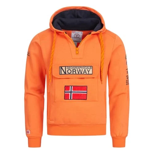 Oferta limitada: Geographical Norway-Sudadera de Hombre-GYMCLASS-Naranja-S de 39.90 EUR a 33.92 EUR (ahorro 15%)