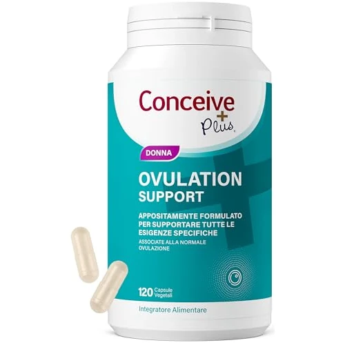 Conceive Plus Ovulation Support, Supporto per policistico e Ovulazione, Myo-Inositolo e D-Chiro-Inositolo, 120 capsule