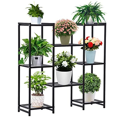 G TALECO GEAR Plant Stand , Plant Rack Outdoor Multi Tier Flower Shelves ,Indoor Plant Stands ,Plant Shelf Holder in Corner Living Room Balcony Patio Yard