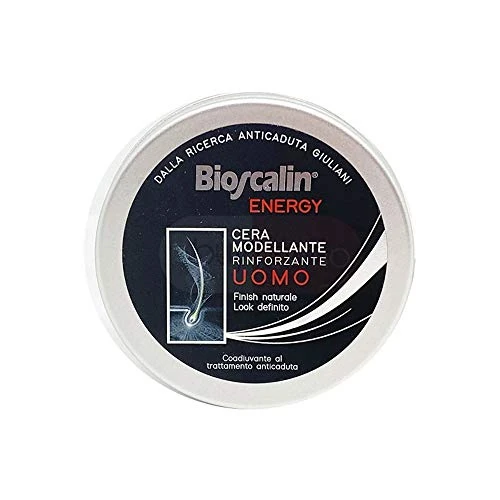 Bioscalin Energy - Cera Modellante Rinforzante Uomo da 60ml - Finish Naturale Opaco