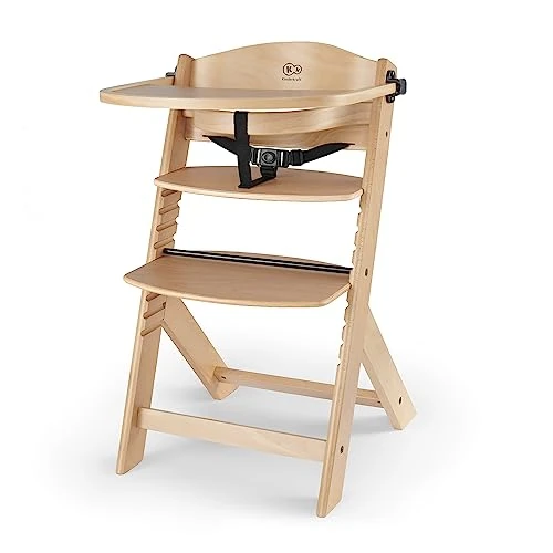 Offerta a tempo: Kinderkraft Seggiolone Pappa in Legno ENOCK, Evolutivo, Multifunzionale, Sedia Ergonomica, Altezza Regolabile, Facile da Pulire, dai 6 Mesi ai 10 Anni, Naturale - 15% da 79.90 € a 67.99 €