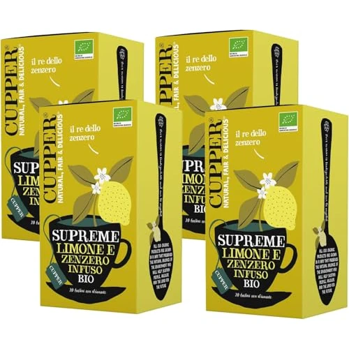 CUPPER limon jengibre infusion 20 herbata ziołowa do codziennego stosowania