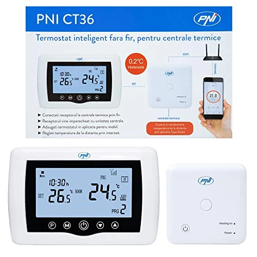 Limited-time offer: PNI CT36 Wireless Smart Thermostat with WiFi Internet Control for Thermal Power Plants TuyaSmart APP from 77.99 GBP to 77.99 GBP (save 0%)