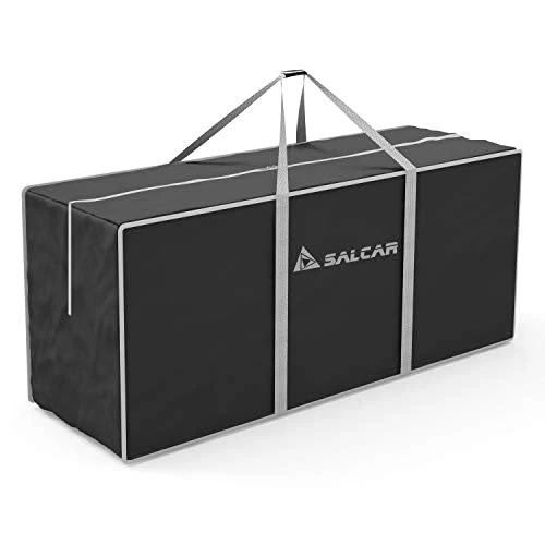 SALCAR Custodia albero di Natale, XXL Borsa Grande per albero di Natale per alberi di Natale fino a 2,1m / 2,4m / 2,7m, Tessuto Oxford 600D, Resistente e Pieghevole, con Manici Rinforzati, Nero