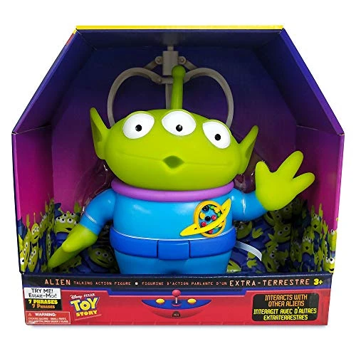 Disney Store Figurine Alien Interactive parlante, 25,5 cm / 10", inclut 7 répliques en Anglais, interagit Uniquement avec d'autres Figurines et Jouets Alien, Parties articulées, 3 Ans et Plus.