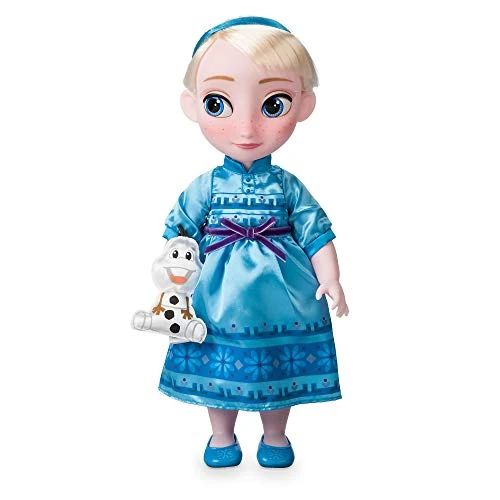Offerta a tempo: Disney Store Bambola di Elsa della collezione Animator, Frozen, 39 cm/15", con capelli realistici applicati, outfit, scarpe e peluche di Olaf di raso, bambola di principessa da collezione, età 3+ - 34% da 33.99 € a 22.44 €