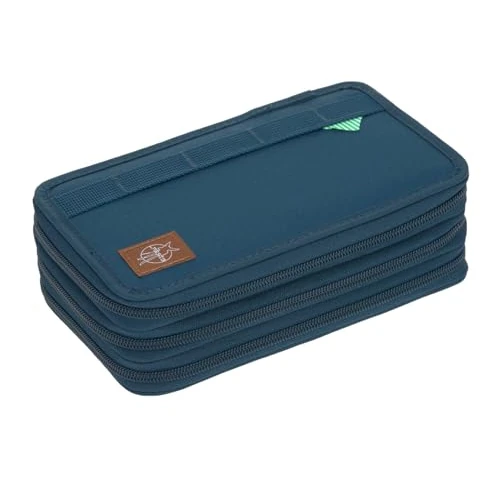 Limited-time offer: LÄSSIG School Triple Pencil Case Filled 20 Pieces Unique Navy from 29.56 GBP to 29.56 GBP (save 0%)