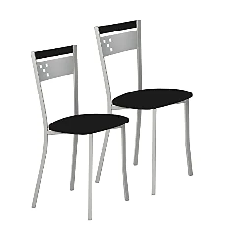 Offerta a tempo: Astimesa Sccane Sedia Da Cucina, In Metallo, Colore Nero, Standard - 50.01% da 123.48 € a 61.73 €