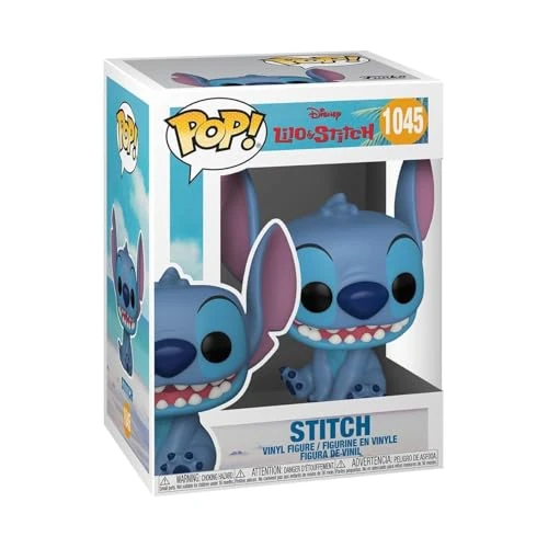 Funko Pop! Disney: Smiling Seated Stitch - Disney: Lilo & Stitch - Figura in Vinile da Collezione - Idea Regalo - Merchandising Ufficiale - Giocattoli per Bambini e Adulti - Movies Fans